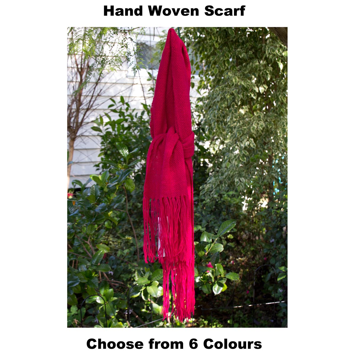 Hand Woven Scarf - Australian Designed 65% Wool, 25% Mohair, 10% Polyamide