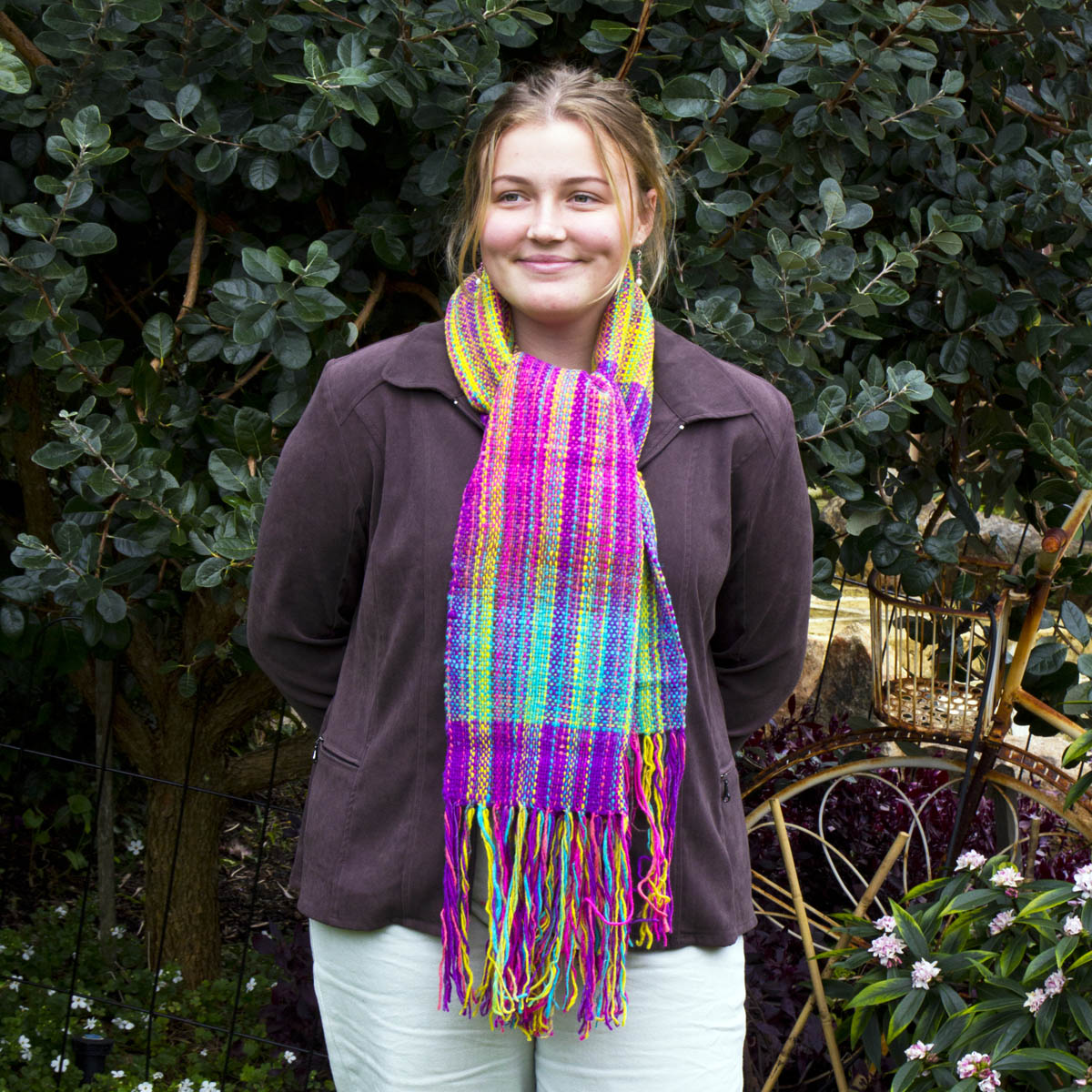 Hand Woven Scarf - Australian Designed 100% Falkland Island Wool