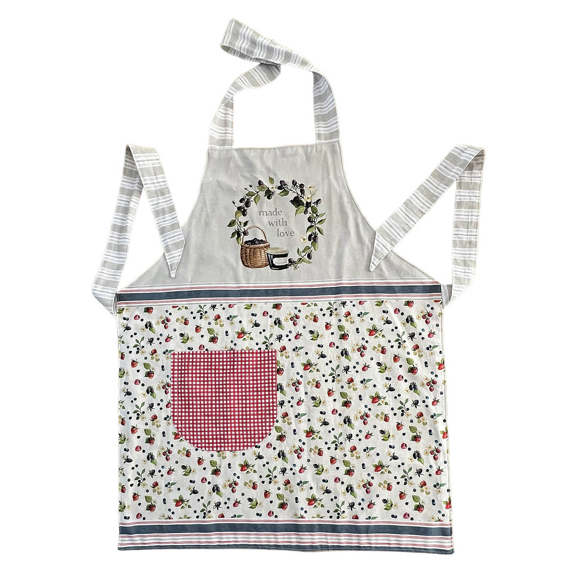 Reversible Apron - 'Made With Love- Berries' - by Graggie Australia.